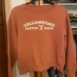 Yellowstone Dutton Ranch Medium Crewneck Burnt Orange